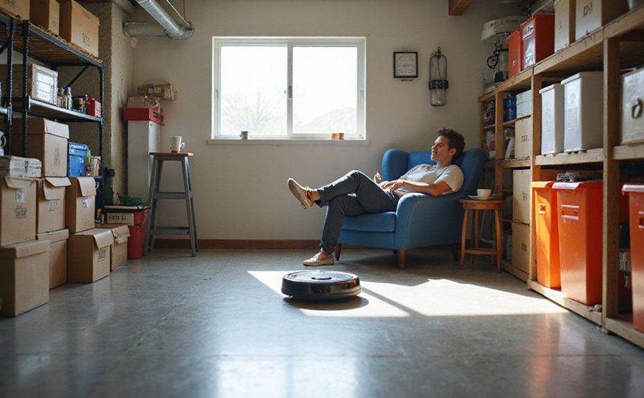 declutter basement without physical effort