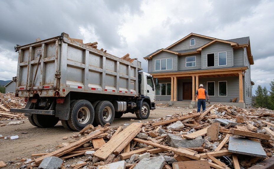 remodeling necessitates construction debris removal